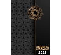 Agenda 2026: 2 pages par jour | horaires de 07h00 à 22h00 | de janvier à décembre 2026 | un mois = deux pages | 12 mois | Format A4