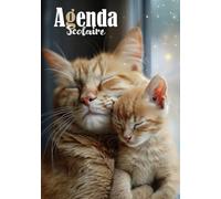 Agenda 2026 2027: Chat Chaton Pour fille, garçon | CP - CE1 - CE2 - CM1 - CM2 - Collège | Organisateur et Planificateur Journalier | 1 Jour Par Page |
