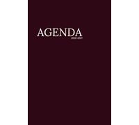 Agenda 2026-2027 élégant minimalist burgundy: Journées non datés, vu mensuel, espace emploi du temps, calendrier 2026-2027 avec jours fériés