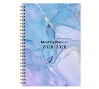 Agenda 2026-2028 - À spirales - Avec 36 onglets mensuels - Pour femmes, hommes, étudiants, famille, enseignants, rendez-vous, notes professionnelles