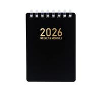 Agenda 2026 A7 Pocket Workbook, Soft Coil Binding Design, Compact Organizer Layout, Portable Writing System | Journal Planning Book, Meeting Research Notes, Work Management