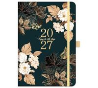 Agenda 2026 - Agenda A5 2026 Semainier de janvier 2026 à décembre 2026, Planificateur Calendrier 2026 avec Couverture Rigide, Passant pour Stylo et Poche Arrière, 21,3 x 14,7 x 1,6 cm