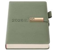 Agenda 2026, Agenda académique 2026 A5 une page par jour, planificateur annuel janvier-décembre 2026, planificateur quotidien et mensuel de productivité avec porte-stylo, onglets mensuels colorés