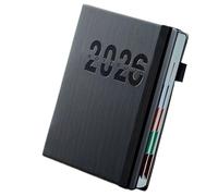 Agenda 2026 - Avec calendrier 2026 - Organiseur hebdomadaire - Portable - Planification professionnelle - Planification des rendez-vous - Structuration