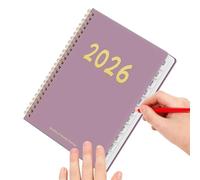 Agenda 2026 - Calendrier en spirale de 12 mois, calendrier hebdomadaire de l'année 2026, grand calendrier 2026 Jan To Dec Planificateur mensuel académique pour l'école universitaire étudiante femme