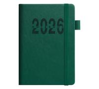Agenda 2026, carnet A5, rayures verticales, fermeture à sangle, journal en anglais, couverture durable, taille portable, organiseur quotidien, parfait pour le fitness, les voyages d'affaires, l'école
