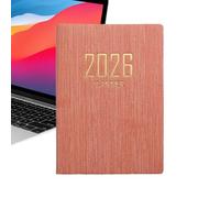 Agenda 2026 - Carnet de notes format A7 en anglais - Organiseur portable de 365 jours - Outil de planification compact - Accessoire de suivi des objectifs quotidiens - Utilisation sur le lieu de