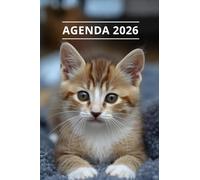 AGENDA 2026 - CHAT: Petit format de poche | 4 langues | Janvier à Décembre 2026 | 52 semaines | 1 semaine sur 2 pages | Format pratique 10x15 cm, 115 pages | Fantaisie, original | Cadeau à offrir