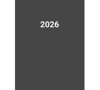 Agenda 2026 Día por Página: de Enero 2026 a Diciembre 2026 | Grande diaria A4 | Planificador diario | calendario 12 meses por horas