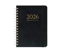 Agenda 2026 En 2026, les élèves utiliseront des cahiers à spirale for écrire leurs journaux intimes sur feuilles volantes(Black)
