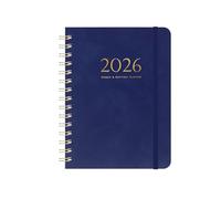 Agenda 2026 En 2026, les élèves utiliseront des cahiers à spirale for écrire leurs journaux intimes sur feuilles volantes(Blue)