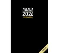 Agenda 2026 Giornaliera: 1 pagina per giorno -12 mesi e 365 giorni con To Do List e Obiettivi Mensili - Formato grande A4.