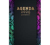 Agenda 2026 giornaliera A4: 365 giorni - un giorno per pagina - con orari 07:00 To 22:00 - 12 mesi da Gennaio a Dicembre 2026 italiano grandi - Mandala