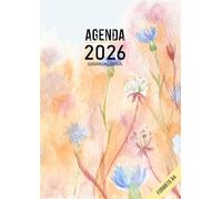 Agenda 2026 giornaliera a4 grande: 1 Pagina per Giorno, 365 Giorni, con obiettivi mensili, note e lista delle cose da fare | Programma orario dalle 8:00 alle 22:00.