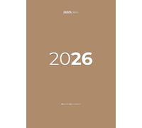 Agenda 2026 Giornaliera B5 Marrone Flessibile ABNotes: Planner Un Giorno per Pagina, Spazio Note, Calendario Mensile - Organizer Professionale Italiano - Carta Bianca Spessa, Minimalista