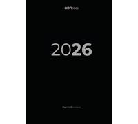 Agenda 2026 Giornaliera B5 Nera Rigida ABNotes: Planner Un Giorno per Pagina, Spazio Note, Calendario Mensile - Organizer Professionale Italiano - Carta Bianca Spessa, Minimalista