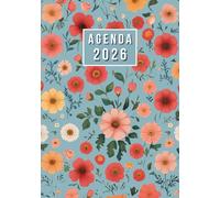 Agenda 2026 Giornaliera: Planner di 12 Mesi da Gennaio a Dicembre in formato A5