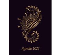 Agenda 2026 journalier a4 1 page par jour avec heures: Carnet organiseur de bureau professionnel simple & pratique sur 12 mois. Planificateur annuel français 365 jours. Cahier de bord grand format.