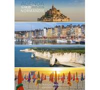 AGENDA 2026 NORMANDIE HONFLEUR - ETRETAT - MONT SAINT MICHEL- FORMAT 21x16,5 cm(aj93) + offert un agenda de poche 2026