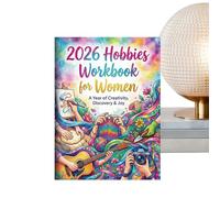 Agenda 2026 - Organiseur pour loisirs et activités - Planificateur pour progrès et objectifs - Pour femme, petite amie, bureau à domicile