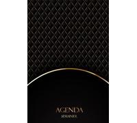 Agenda 2026: Petit format de poche, Semainier, Planificateur hebdomadaire, Format 10x15 cm, Français, Noir Doré