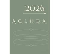 Agenda 2026: planificador mensual, semanal y diario para la organización del trabajo y estudio.