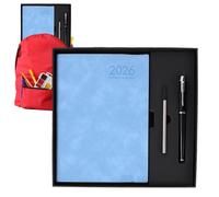Agenda 2026 Planificateur de devoirs et de notes, journal A5 de 12 mois complet pour notes de papeterie avec couverture rigide pour étudiants, adolescents, écoliers et réunions