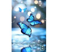 Agenda 2026: Planificateur hebdomadaire | Format de poche | 1 semaine sur 2 pages | Couverture Papillons Bleus