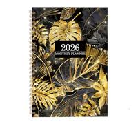 Agenda 2026 - Planificateur mensuel, grand journal de planification de bloc, carnet de rendez-vous | Compagnon de productivité pour la maison, le bureau, la salle de classe, les études, le travail