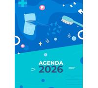 Agenda 2026: planner settimanale verticale con vista oraria 8:00-20:00