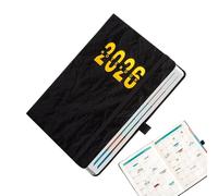 Agenda 2026 pour organisation quotidienne, agenda avec onglets format A5, planificateur hebdomadaire et mensuel 2026, organisation maison école bureau rendez-vous cadeau Noël femmes hommes