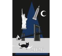 Agenda 2026 Promencat Edition New York Blu | Carillon Colors Creations: Planner giornaliero 2026 con orari, citazioni e fasi lunari - 372 pagine in formato 6x9 (15,24 x 22,86 cm)