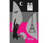 Agenda 2026 Promencat Edition Paris Magenta | Carillon Colors Creations: Planner giornaliero 2026 con orari, citazioni e fasi lunari - 372 pagine in formato 6x9 (15,24 x 22,86 cm)