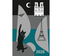 Agenda 2026 Promencat Edition Paris Petrolio | Carillon Colors Creations: Planner giornaliero 2026 con orari, citazioni e fasi lunari - 372 pagine in formato 6x9 (15,24 x 22,86 cm)