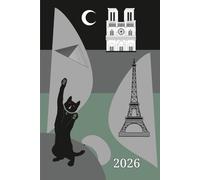 Agenda 2026 Promencat Edition Paris Salvia | Carillon Colors Creations: Planner giornaliero 2026 con orari, citazioni e fasi lunari - 372 pagine in formato 6x9 (15,24 x 22,86 cm)