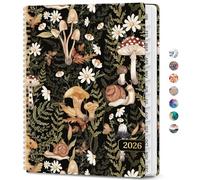 Agenda 2026, semainier et mensuel, de janvier 2026 à décembre 2026, couverture rigide à spirale avec onglets mensuels, pages de notes, parfait pour homme et femme, format A4 (21,6 x 27,9 cm