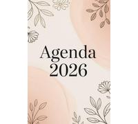 AGENDA 2026: Semainier horizontal | Organisation hebdomadaire et mensuel claire | Français | Fleur