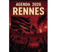 Agenda 2026 supporters football Rennes: Semainier professionnel, 2 pages par semaine avec heure, format A4