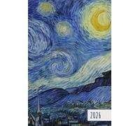 Agenda 2026 - Van Gogh: Organisez votre journée, boostez votre productivité et optimisez votre temps grâce au planificateur semainier horizontal au format A6