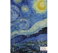 Agenda 2026: Van Gogh | Semainier (1 semaine sur 2 pages) | Grand format - A4 (21x29,7 cm) | Planning hebdomadaire horizontal en français avec une to-do list