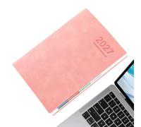 Agenda 2027 avec onglets, recharge stylo, épais A5, carnet esthétique | Planning hebdomadaire enseignant étudiant 2027 Pour rendez-vous, liste maison école bureau travail études