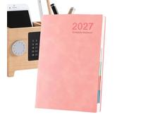Agenda 2027 Avec Onglets, Stylo Rechargeable, Épais, Carnet A5 | semainier et mensuel 2027 Maison, École, Université, Bureau, , Travail, Planning de Rendez-vous