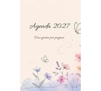 Agenda 2027 Butterfly Line Art: Due giorni per pagina