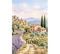 Agenda 2027: Petit format de poche, Semainier, Planificateur hebdomadaire, Format 10x15 cm, 116 pages sur papier crème 90g/m², Paysage provençal