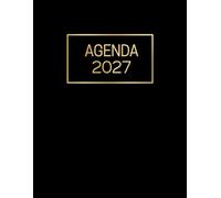 Agenda 2027 Semainier: 1 Semaine sur 2 Pages avec Heures 12 mois Grand format A4