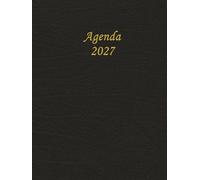 Agenda 2027 Settimanale A4: Planner Settimanali, 12 Mesi, 1 Settimana Su 2 Pagine, Con Orari 06:00 To 22:00
