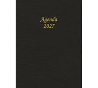 Agenda 2027 Settimanale A4: Planner Settimanali, 12 Mesi, 1 Settimana Su 2 Pagine, Con Orari 06:00 To 22:00