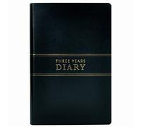Agenda 3 ans, journal, couverture rigide, produit du Japon, noir, B6