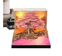 Agenda 3D 2026 Pour Bureau - Calendrier 2026 52 Semaines en Papier Artisanal - Bloc-Notes Décoratif pour Planification d'Événements - Pour Maison Bureau École et Célébrations