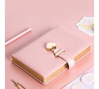 Agenda À Combinaison En Forme De C¿Ur Avec Clé, Organisateur Personnel Secret, Carnet De Notes, Cadeau Pour Filles Et Femmes